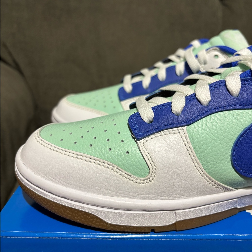 Nike Mint Green and Royal Blue Sneakers - Picture 6 of 7
